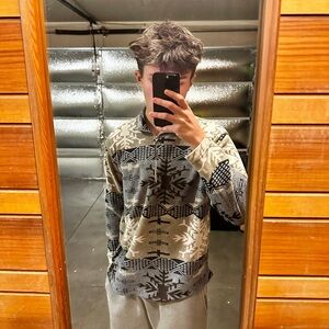 Native Studio Snowflake Fleece Pullover